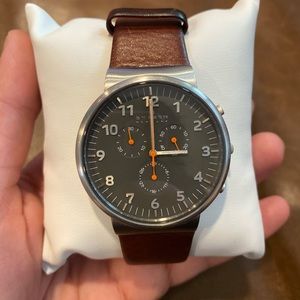 Skagen Leather Watch